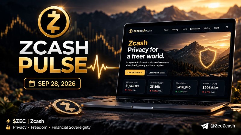 Zcash Market Snapshot: ZEC Down 7.22% as Network and ETF Data Update